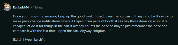 User review screenshot img