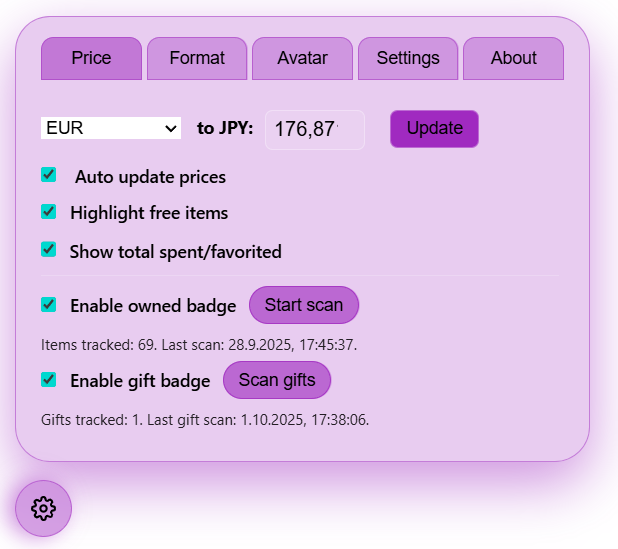 Placeholder mockup of the Booth-Companion panel pinned beside a Booth.pm page